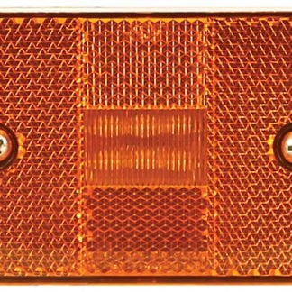 2.875 Inch Amber Rectangular Marker/Clearance Light With Reflex With 6 LED