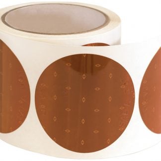 3 Inch Amber Round DOT Stick-On Reflectors - 100 Per Roll