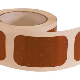 3.5 Inch Amber Rectangular DOT Stick-On Reflectors - 500 Per Roll