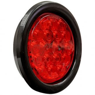 4 Inch Red Round Stop/Turn/Tail Light With 18 LEDs (Sold in Multiples of 10)