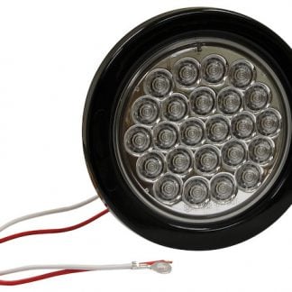 4 Inch Clear Round Backup Light with 24 LEDs (Sold in Multiples of 10)