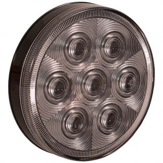 4 Inch Clear Round Backup Light With 7 LEDs Kit - Includes Grommet and Plug