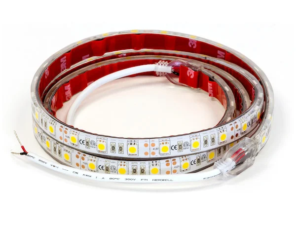 48 Inch 72-LED Strip Light with 3M Adhesive Back - Clear And Warm