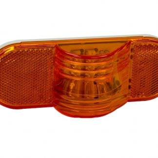 6 Inch Amber Oval Mid-Turn Signal-Side Marker Light With 9 LED