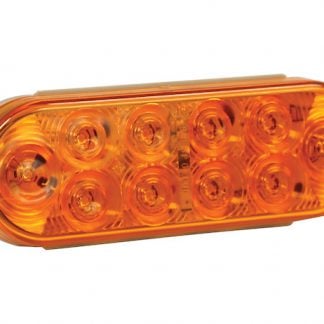 6 Inch Amber Oval Turn Signal Light With 10 LED