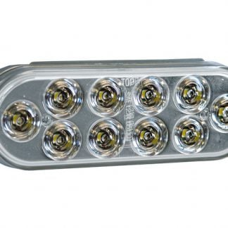 Bulk 6 Inch Clear Oval Backup Light With 10 LEDs (Sold in Multiples of 10)