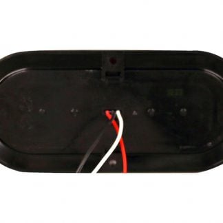 6 Inch Red Oval Stop/Turn/Tail Surface Mount Light Kit with 10 LEDs (PL-3 Connection, Includes Grommet and Plug)