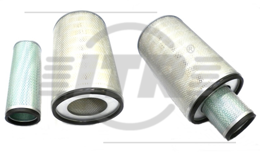 Filtre à Air Complet (assy) Compatible Komatsu - Réf. 600-182-2500, Pour Moteurs 6D105, 6D125, SA6D110