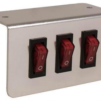 Pre-Wired Triple Switch Panel with Aluminum Bracket