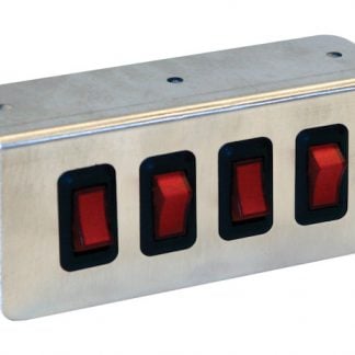 Quad Pre-Wired Switch Panel With Aluminum Bracket