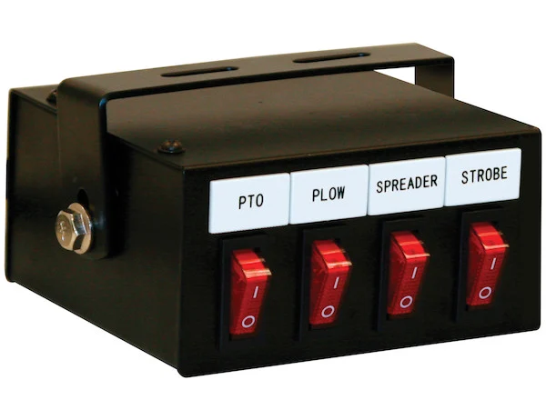 6 Function Backlit Pre-Wired Switch Box Fused With Relay And Circuit Breaker