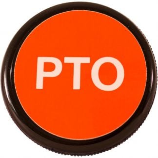 2 Inch Knob For PTO Cables Lettered "PTO" 3/8-24 Thread