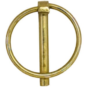 Yellow Zinc Plated Linch Pin - 3/16 Diameter x 1-3/8 Inch Long with Ring