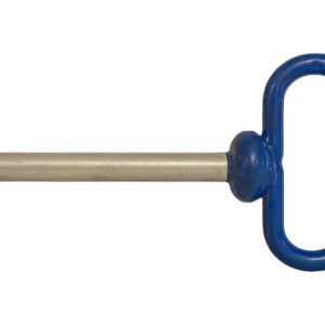 Blue Poly-Coated Handle on Steel Hitch Pin - 3/4 x 4-1/2 Inch Usable Length