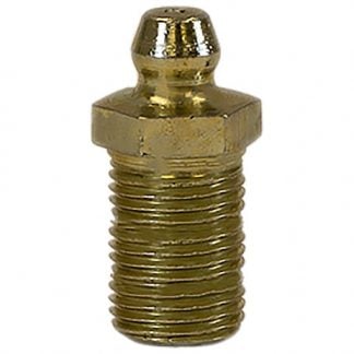 1/8 Inch NPT Grease Fittings - Straight 1-1/4 Inch Long Thread