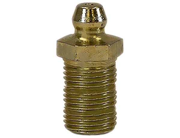 1/8 Inch NPT Grease Fittings - Straight 1-1/4 Inch Long Thread