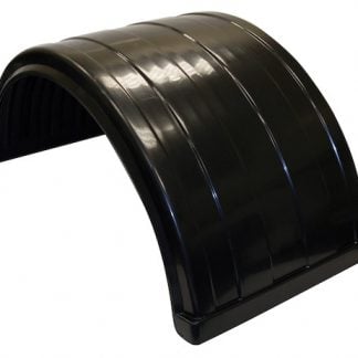 Ribbed Black Polyethylene Fender-Fits Up to 24.5 Inch Dual Rear Wheels