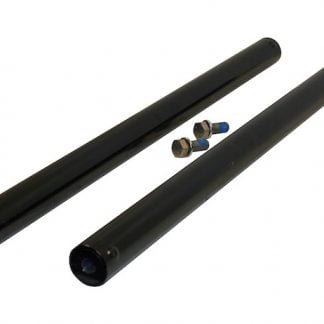 Black Powder Coated Straight Blind Mount Fender Extension Mounting Kit