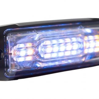 Ultra Thin Wide Angle 5 Inch Amber/Blue LED Strobe Light