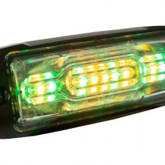 Ultra Thin Wide Angle 5 Inch Amber/Green LED Strobe Light