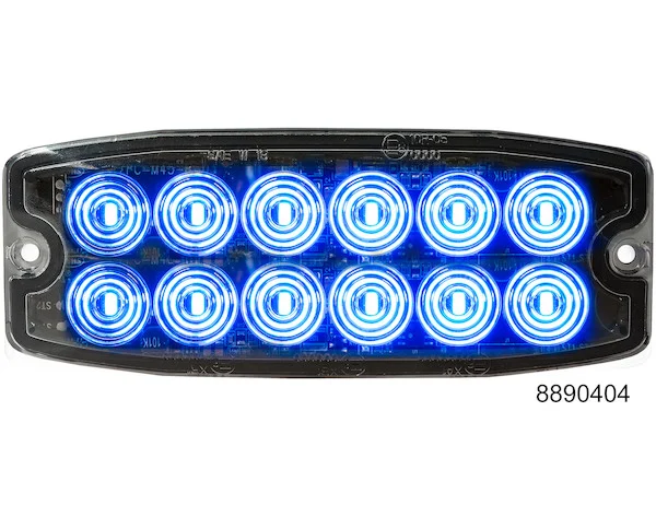 Blue Dual Row Ultra Thin 5 Inch LED Strobe Light