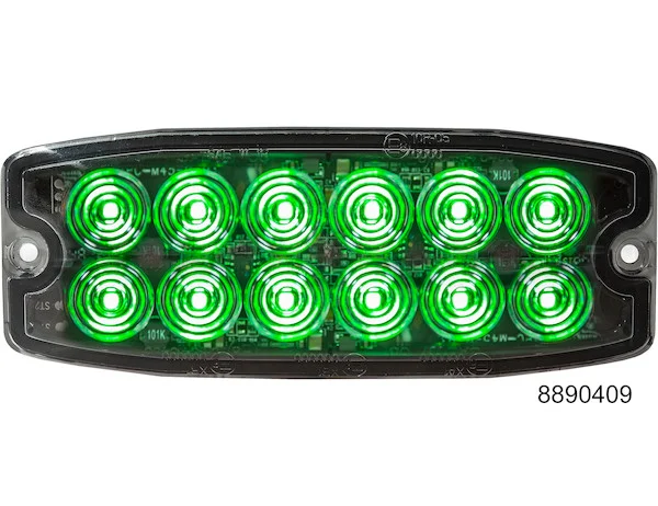Green Dual Row Ultra Thin 5 Inch LED Strobe Light