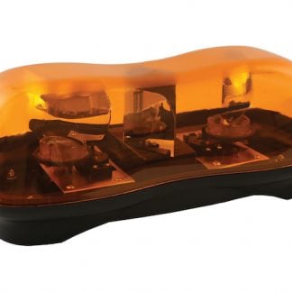 16.6 x 6 Inch Amber Halogen Revolving Light Bar