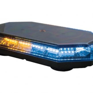 15 Inch Octagonal LED Mini Light Bar - Amber/Blue