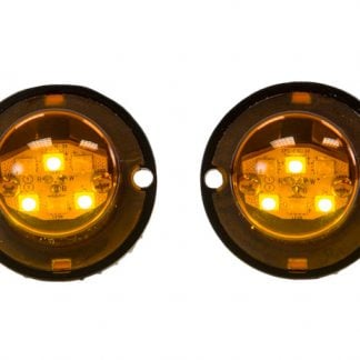 25 Foot Amber Bolt-On Hidden Strobe Kits With In-Line Flashers With 6 LED