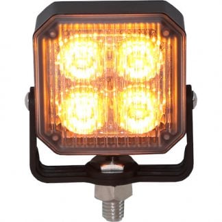 Post-Mounted 3 Inch Amber LED Strobe Light