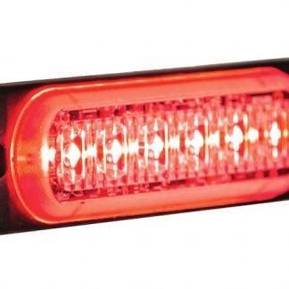 Thin 4.5 Inch Red Horizontal LED Strobe Light