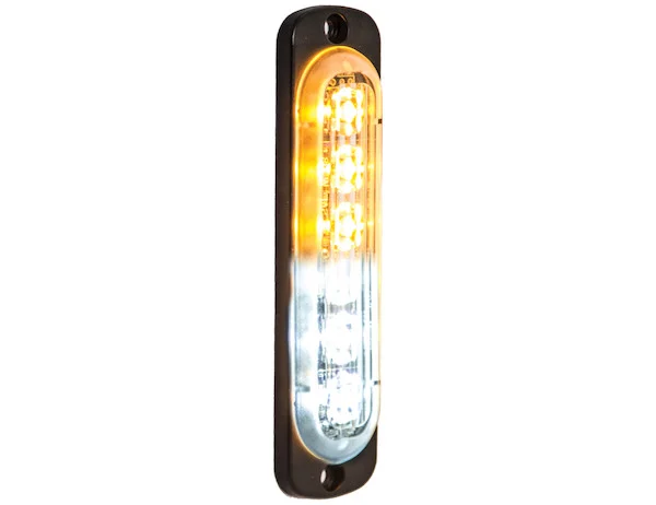 Thin 4.5 Inch Amber/Clear Vertical LED Strobe Light