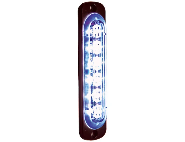 Thin 4.5 Inch Blue Vertical LED Strobe Light