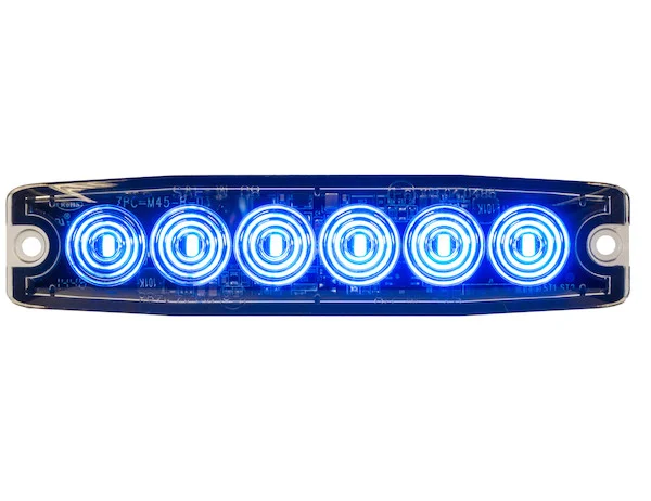 Ultra Thin 5 Inch Blue LED Strobe Light