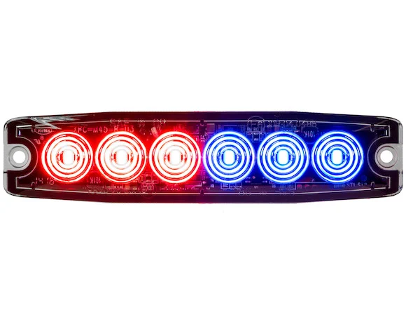 Ultra Thin 5 Inch Red/Blue LED Strobe Light