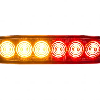 Ultra Thin 5 Inch Amber/Red LED Strobe Light