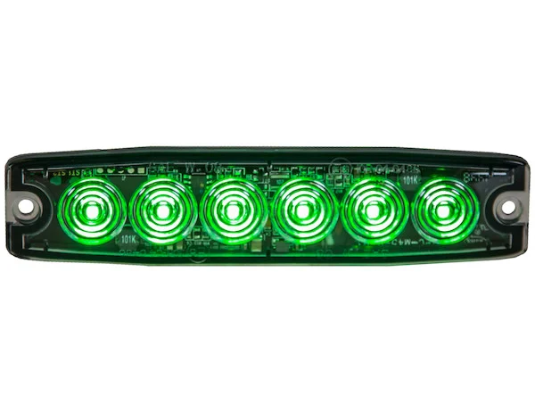 Ultra Thin 5 Inch Green LED Strobe Light