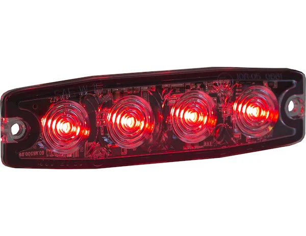 Ultra Thin 4.5 Inch Red LED Strobe Light