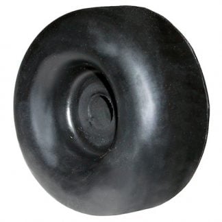 Round Rubber Bumper - 2-1/2 Diameter x 1 Inch High - Black