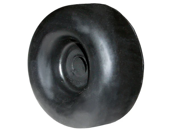Round Rubber Bumper - 2-1/2 Diameter x 1 Inch High - Black