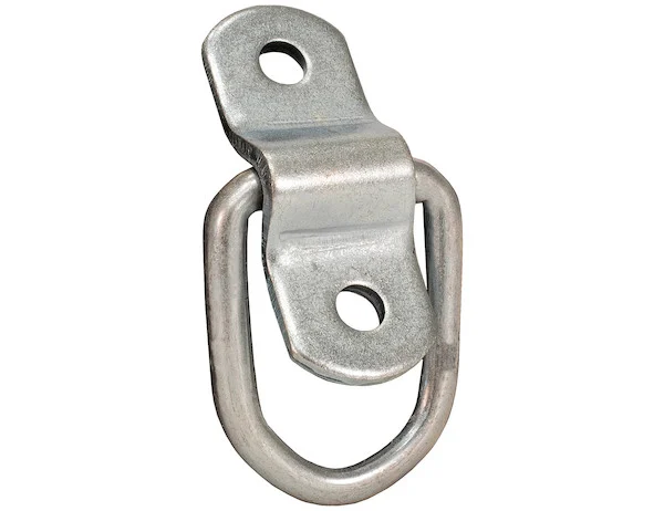 1/4 Inch Rope Ring With 2-Hole Mounting Bracket Zinc Plated