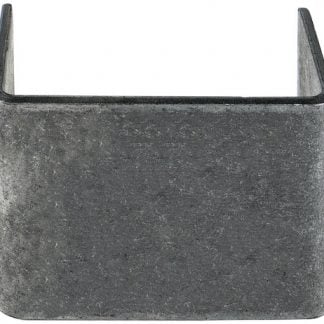 Straight Weld-On Stake Pocket - 1.5x3.5 Inch Inside x 3 Inch Depth