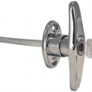 T-Type Locking Door Handle - 3-7/8 Inch Handle Length with CL001 Key