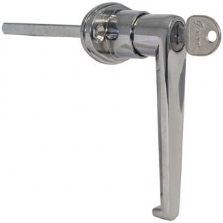 L-Type Locking Door Handle - 3-1/2 Inch Handle Length with CL001 Key