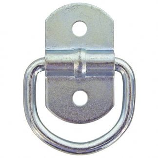 1/4 Inch Forged Light Duty Rope Ring With 2-Hole Mounting Bracket Stainless St.