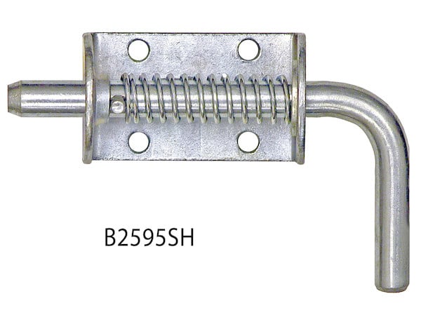 1/2 Inch Zinc Plated Spring Latch Assembly with Keeper