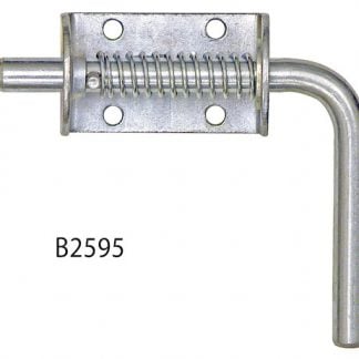 1/2 Inch Zinc Plated Spring Latch Assembly with Short Handle - 1.75 x 5.19 Inch