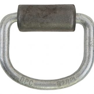 3/8 Inch Heavy Duty Rope Ring With Weld-On Mounting Bracket Zinc Plated