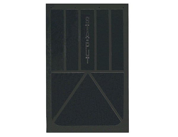 Solid Black Rubber Mudflaps 24x30 Inch