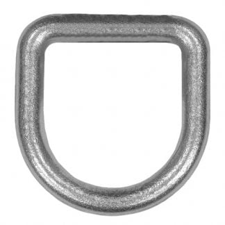 1/2 Inch Forged White Zinc-Plated D-Ring